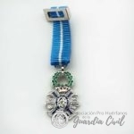 MEDALLA MINIATURA MERITO CIVIL PLATA