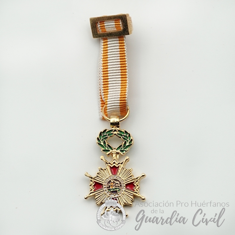 01 MEDALLA MINIATURA CRUZ CABALLERO ISABEL LA CATOLICA - Imagen 1