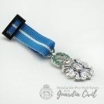 MEDALLA MINIATURA MERITO CIVIL PLATA - Imagen 2