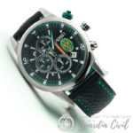 RELOJ AVIADOR  AV1212-8  TRAFICO  y  B/E PULSERA PAVONADA NEGRA
