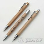 SET BOLI Y PORTAMINAS ECO DE BAMBU EN ESTUCHE DE CARTÓN + LOGO HL
