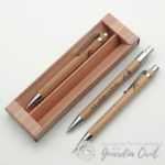 SET BOLI Y PORTAMINAS ECO DE BAMBU EN ESTUCHE DE CARTÓN + LOGO HL - Imagen 6