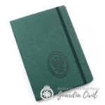 Cuaderno Clásico con Hojas Lisas, Tapa Dura ,tamaño A-5  C/escudo en seco LOGO TRAFICO