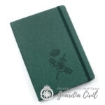 Cuaderno Clásico con Hojas Lisas, Tapa Dura ,tamaño A-5  C/escudo en seco LOGO INFORMACION