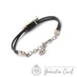 PULSERA ESCALA 2 HIL. 18 CM PLATA OXIDO RF 3BPI01255P
