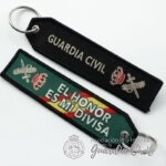 LLAVERO BORDADO  "EL HONOR ES MI DIVISA" - Imagen 2