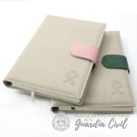 AGENDA 2027, COLOR BEIGE + RECAMBIO  PAGINA DIA (18 X 25) CON TRABILLA CON IMAN, COLOR VERDE - Imagen 5