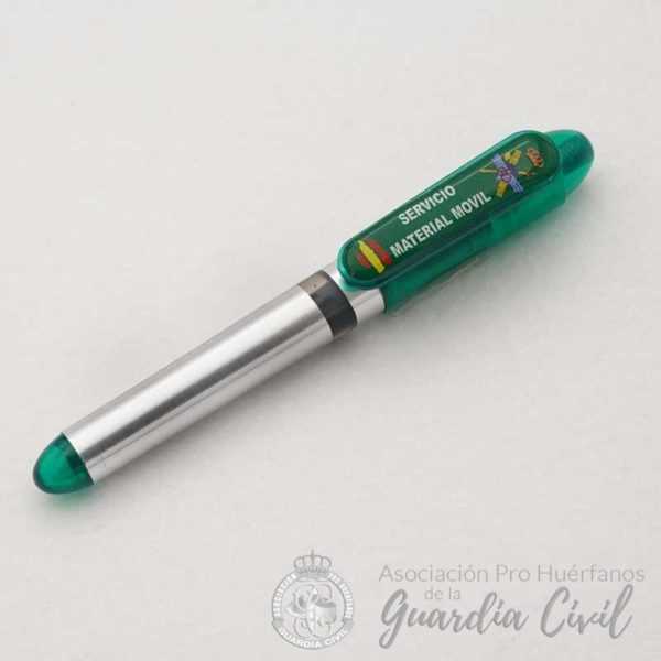 BOLIGRAFO STIB VERDE SERVICIO MATERIAL MOVIL