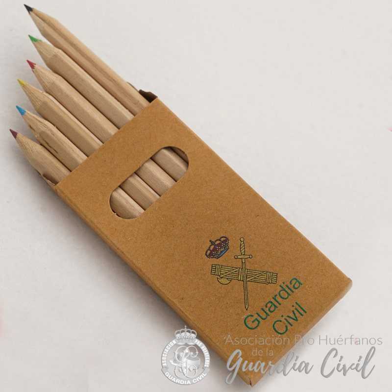 CAJA C ESCUDO G.C. COLOR 6 LAPICES COLORES