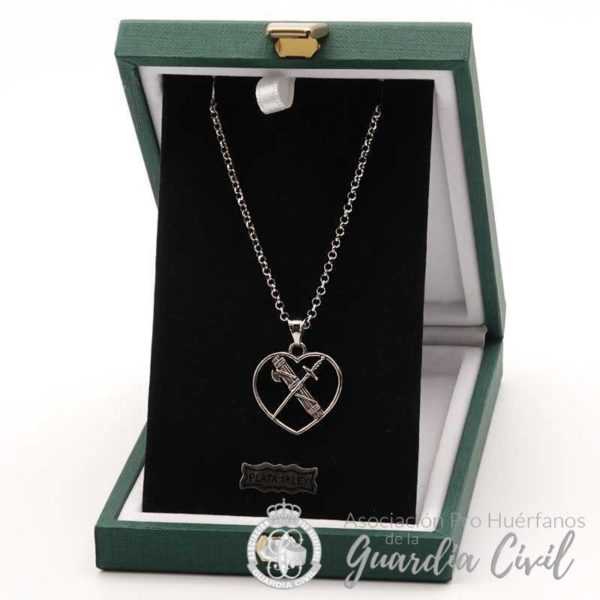 COLGANTE PLATA CORAZON H. LICT. CENTRAL GC097