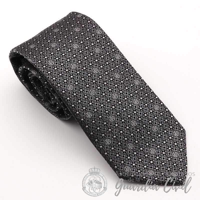 CORBATA SEDA DISEÑO A COLOR 1 GRIS