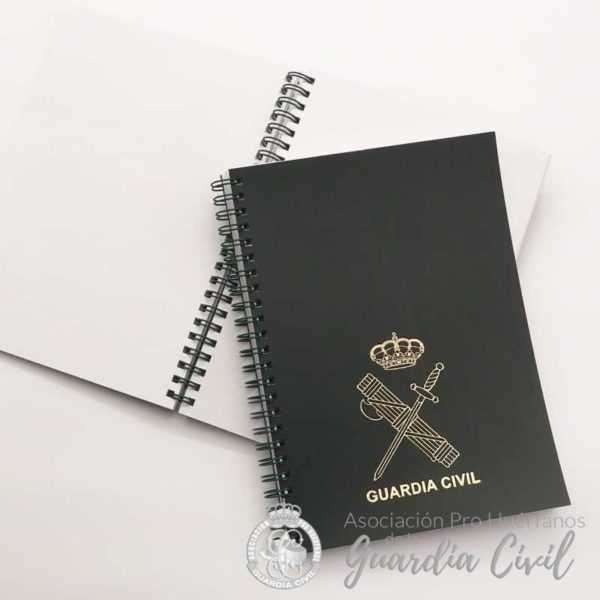 CUADERNO ESPIRAL A-5 POLIPIEL C ESC DORADO
