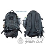 MOCHILA NEGRA  NYLON   30 LITROS.