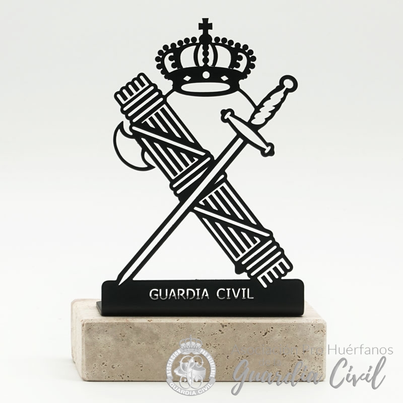 DSC00002 FIGURA HAZ DE LICTORES GUARDIA CIVIL BASE DE PIEDRA - Imagen 1