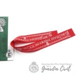 CINTA MEDIDA PATRONA DE LA GUARDIA CIVIL  COLOR  ROJO - Imagen 2