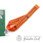 CINTA MEDIDA PATRONA DE LA GUARDIA CIVIL  COLOR  NARANJA - Imagen 2