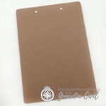 CARPETA ORGANIZADOR CON  PINZA SIN TAPA Y  LOGO . MATERIAL MDF - Imagen 3