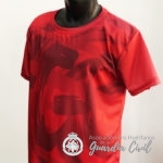 CAMISETA 100% POLIESTER DE 140GR, TEJIDO FLAYTEX SUBLIMADA. DISEÑO GC MODERNO COLOR GRANATE