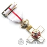 MEDALLA  CRUZ AL MERITO MILITAR DISTINTIVO BLANCO - Imagen 3