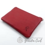 CARTERA CON MONEDERO, BILLETERA , TARJETERO  Y MOSQUETÓN LLAVES. MEDIDAS 16X11 CMS.  COLOR ROJO - Imagen 2