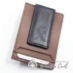 TARJETERO CON  CLIP MAGNETICO PARA BILLETES, MEDIDAS  4,15X2,90 CMS.  COLOR AZUL NAVY - Imagen 2