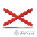 EMBLEMA BORDADO  BANDERA  CRUZ DE BORGOÑA