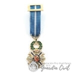 MEDALLA MINIATURA  MÉRITO CIVIL  OFICIAL ORO