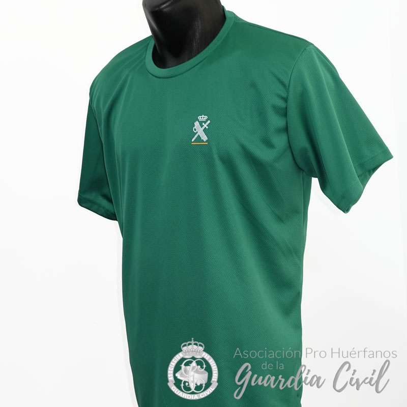 DSC00192 CAMISETA TÉCNICA COLOR VERDE TALLA M, CON LOGO HL. - Imagen 1
