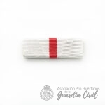 PESTAÑA  SOLA  AUTOMONTAJE   MEDALLA  MÉRITO MILITAR DISTINTIVO BLANCO