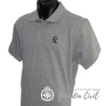 POLO  COLOR GRIS  TALLA L, CON LOGO HL.