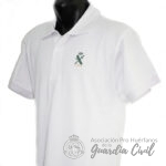 POLO  COLOR BLANCO  TALLA L, CON LOGO HL.