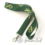 LANYARD POLIESTER  A 2 COLORES, 2 CARAS CON MOSQUETON  Y CIERRES DE SEGURIDAD - Imagen 2