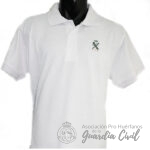 POLO  COLOR BLANCO  TALLA L, CON LOGO HL. - Imagen 2