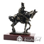 GUARDIA CIVIL A CABALLO,   BRONCE ENVEJECIDO.