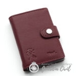 CARTERA TIPO CONTACTLESS  EN PIEL ,  COLOR BURDEOS - Imagen 3
