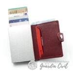 CARTERA TIPO CONTACTLESS  EN PIEL ,  COLOR BURDEOS - Imagen 4