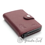CARTERA TIPO CONTACTLESS  EN PIEL ,  COLOR BURDEOS