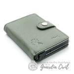 CARTERA TIPO CONTACTLESS  EN PIEL,  COLOR SAGE GREEN