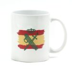 TAZA ESPAÑA CON BANDERA DE ESPAÑA Y HAZ DE LICTORES
