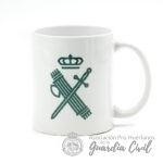 TAZA BLANCA CON HAZ DE LICTORES MODERNO