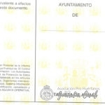 AV-5 TARJETA DE ARMAS "CASTELLANO"