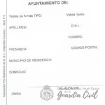 F-5 FICHA TITULAR TARJETA ARMAS "CASTELLANO"