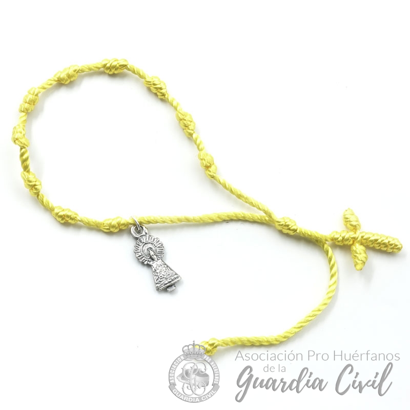 DSC00725w Pulsera textil en color amarillo - Imagen 1
