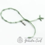 Pulsera  textil en color verde