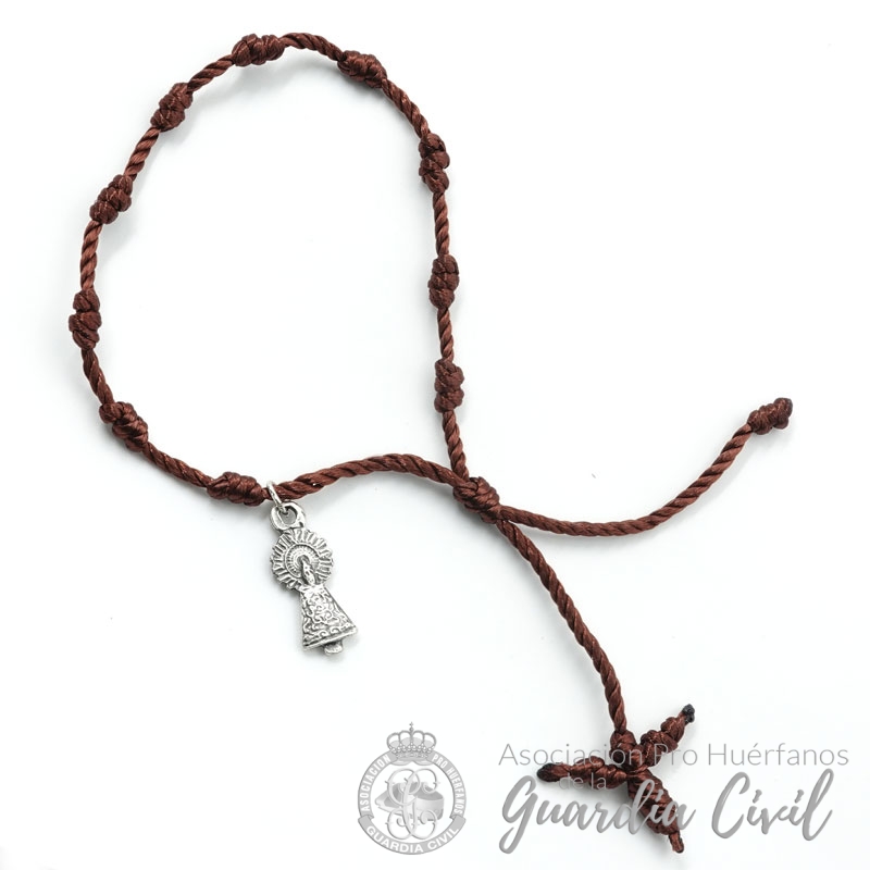 DSC00729w Pulsera textil en color marron - Imagen 1