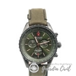 RELOJ AFTERBURN CHRONO CORREA EN PIEL VERDE Y ESFERA VERDE - Imagen 6