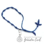 Pulsera  textil en color azul