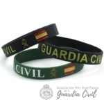 PULSERA CAUCHO NEGRO G. CIVIL - ESPAÑA - ADULTO - Imagen 3