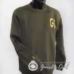 SUDADERA SIN CAPUCHA , 65 % POLIESTER, 35% ALGODÓN . LOGO GC Y HAZ DE LICTORES EN MANGA
