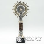 VIRGEN P30 Y PIE DE ALABASTRO OSCURO - Imagen 7